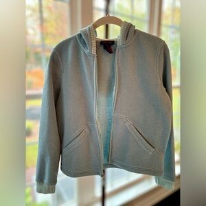 Ralph Ralph Lauren Blue Label Women's Teal Fleece Hooded Full Zip Jacket Size M